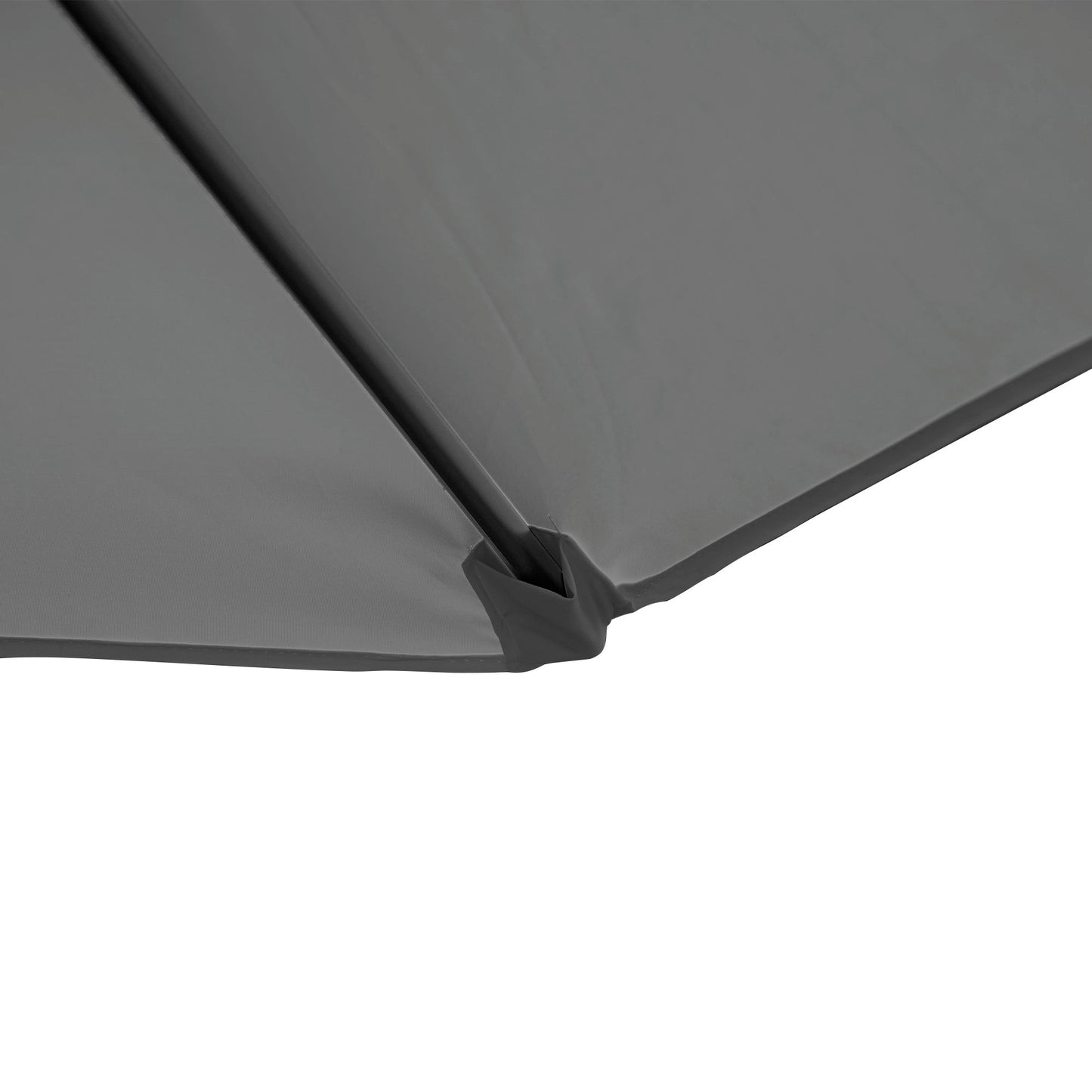 Outsunny 2.5M Garden Cantilever Parasol, Offset Roma Patio Umbrella Hanging Sun Shade Canopy Shelter with 360\'c2\'b0 Rotation and Cross Base, Dark Grey