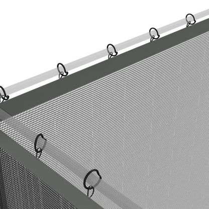 Outsunny 352 x 207cm Universal Replacement Mesh Sidewall Netting for Patio Gazebos and Canopy Tents, (Sidewall Only) Dark Grey