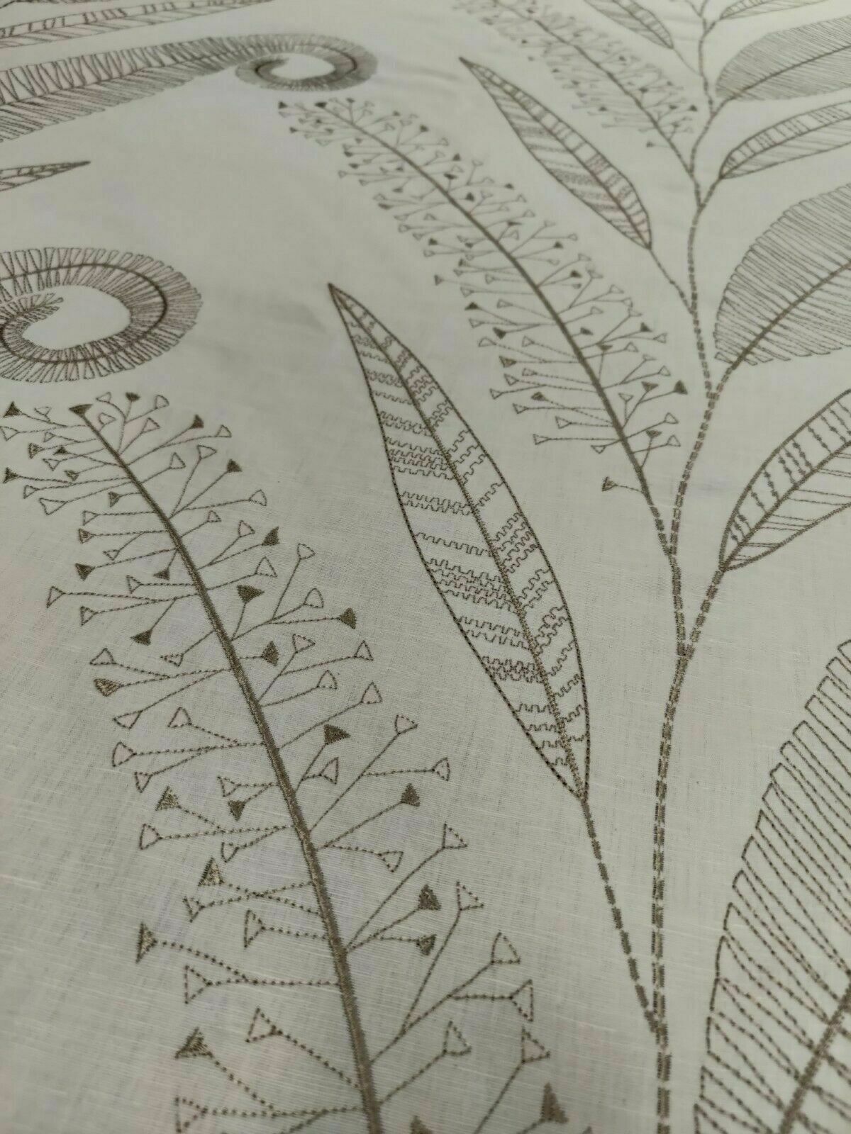 Harlequin Juniper Formosa Neutral/Silver Curtain Upholstery Fabric 2.2 Metres