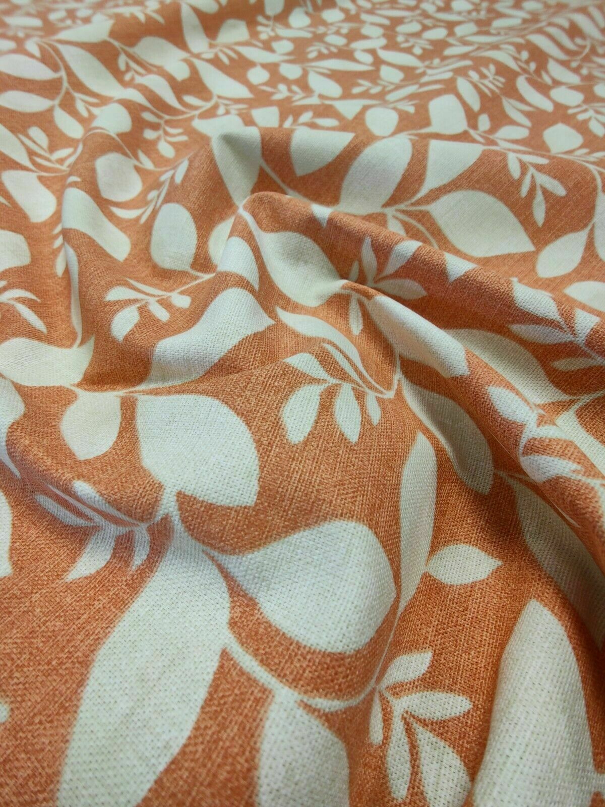 Fryetts Rene Burnt Orange Curtain Upholstery Fabric 1.5 Metres