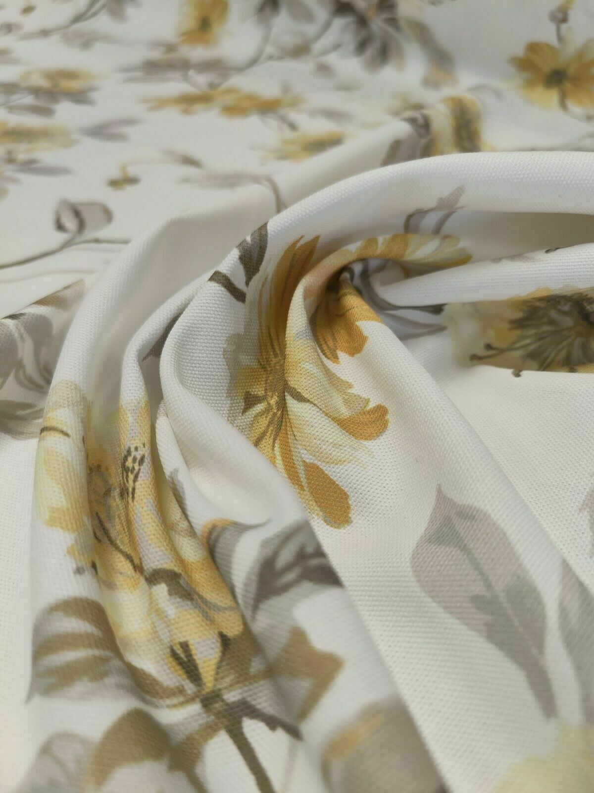 Edinburgh Weavers Chatsworth Lemon Curtain Upholstery Fabric By The Metre