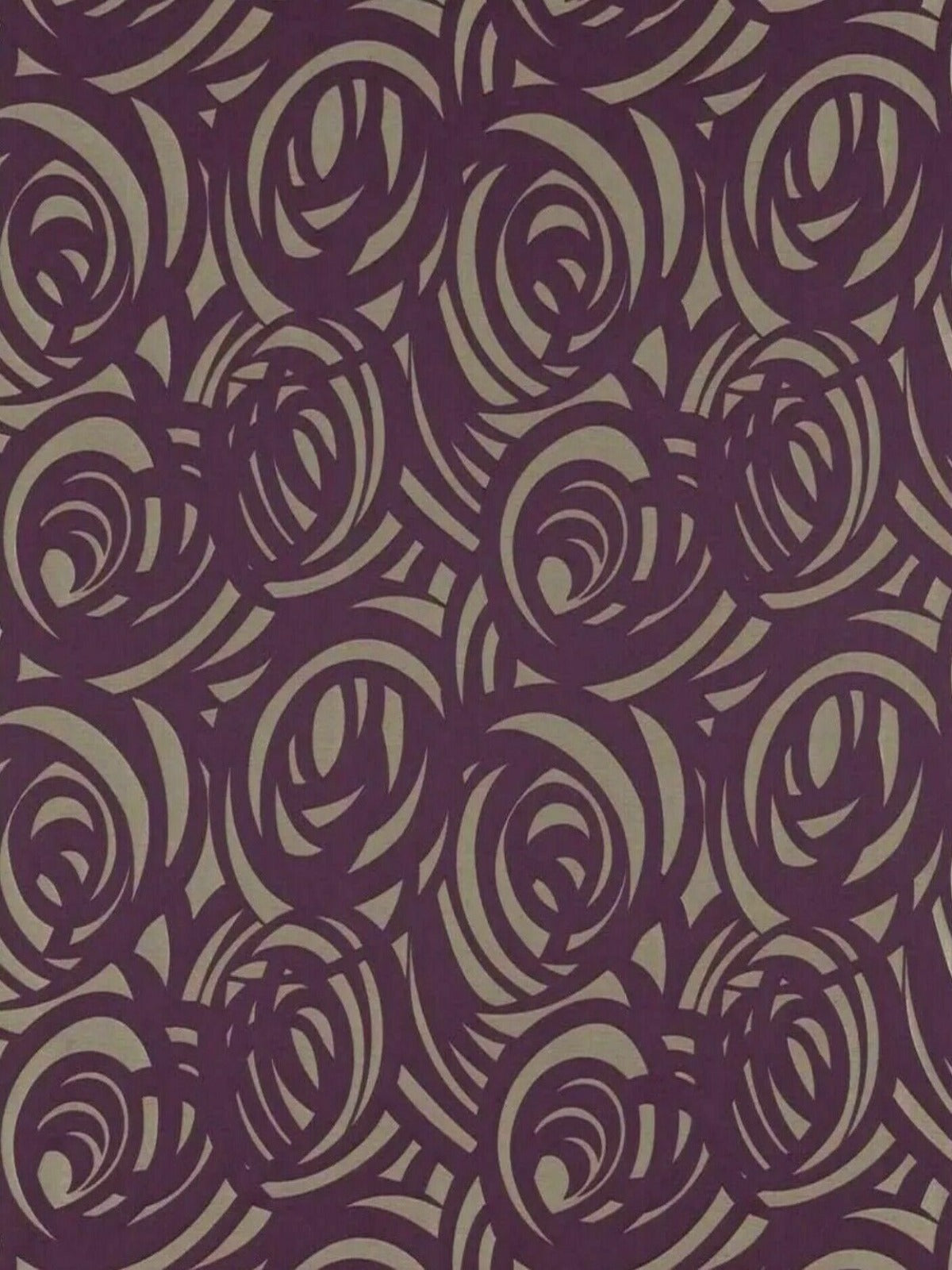 Harlequin Vortex Aubergine Curtain Fabric By The Metre