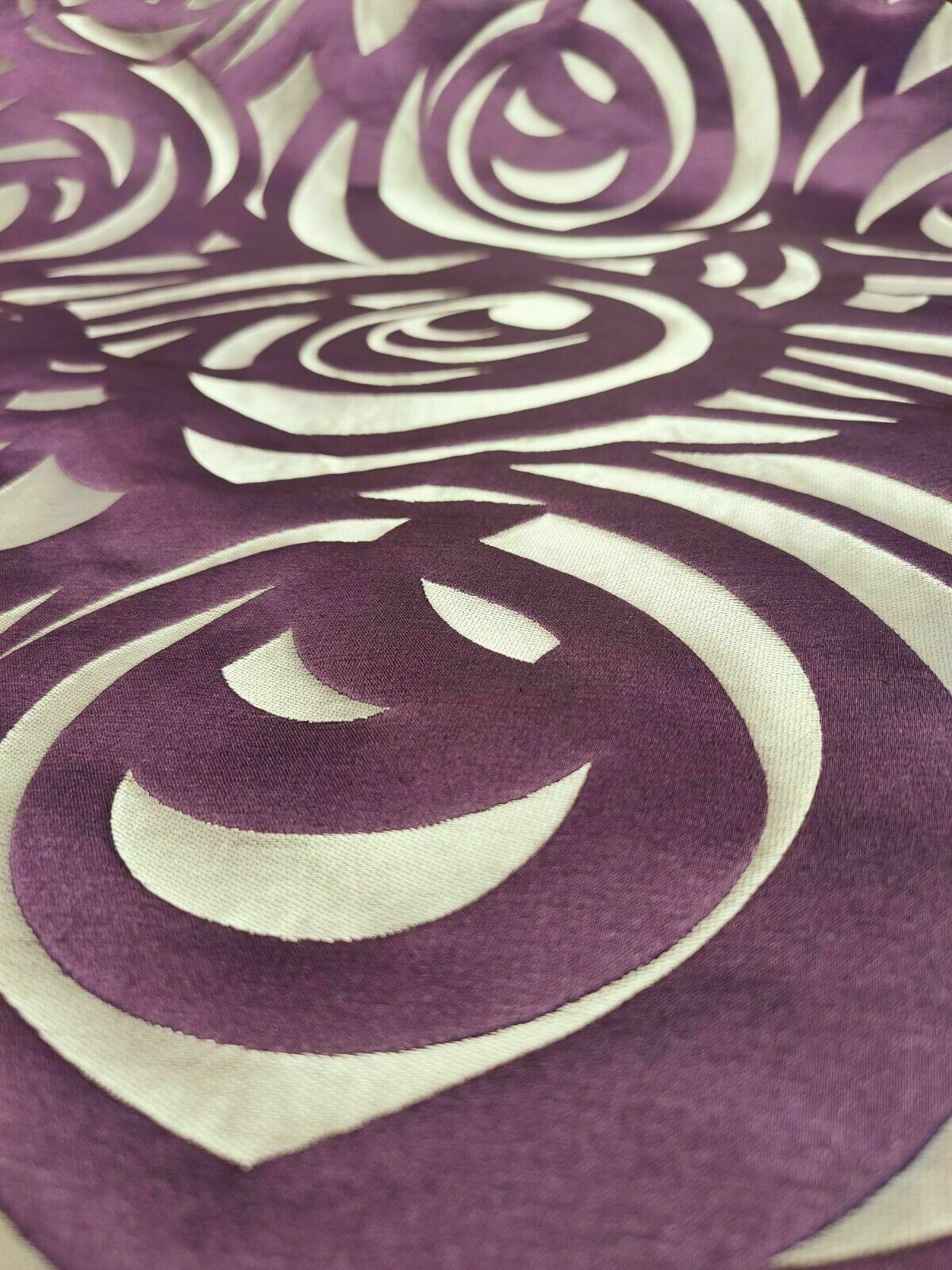 Harlequin Vortex Aubergine Curtain Fabric By The Metre