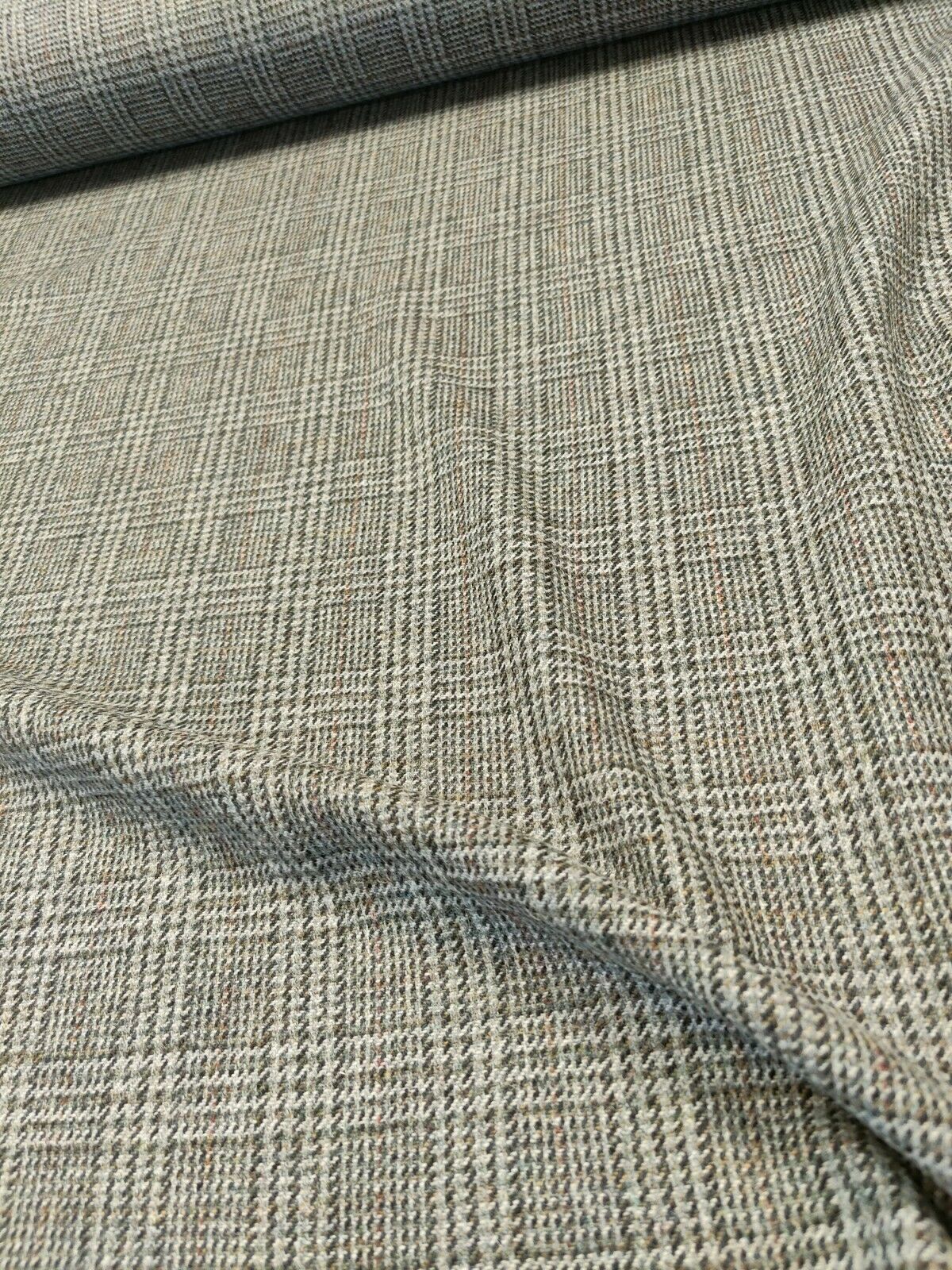 Art Of The Loom 100% Wool Check/Plaid Spotted Upholstery Fabrics