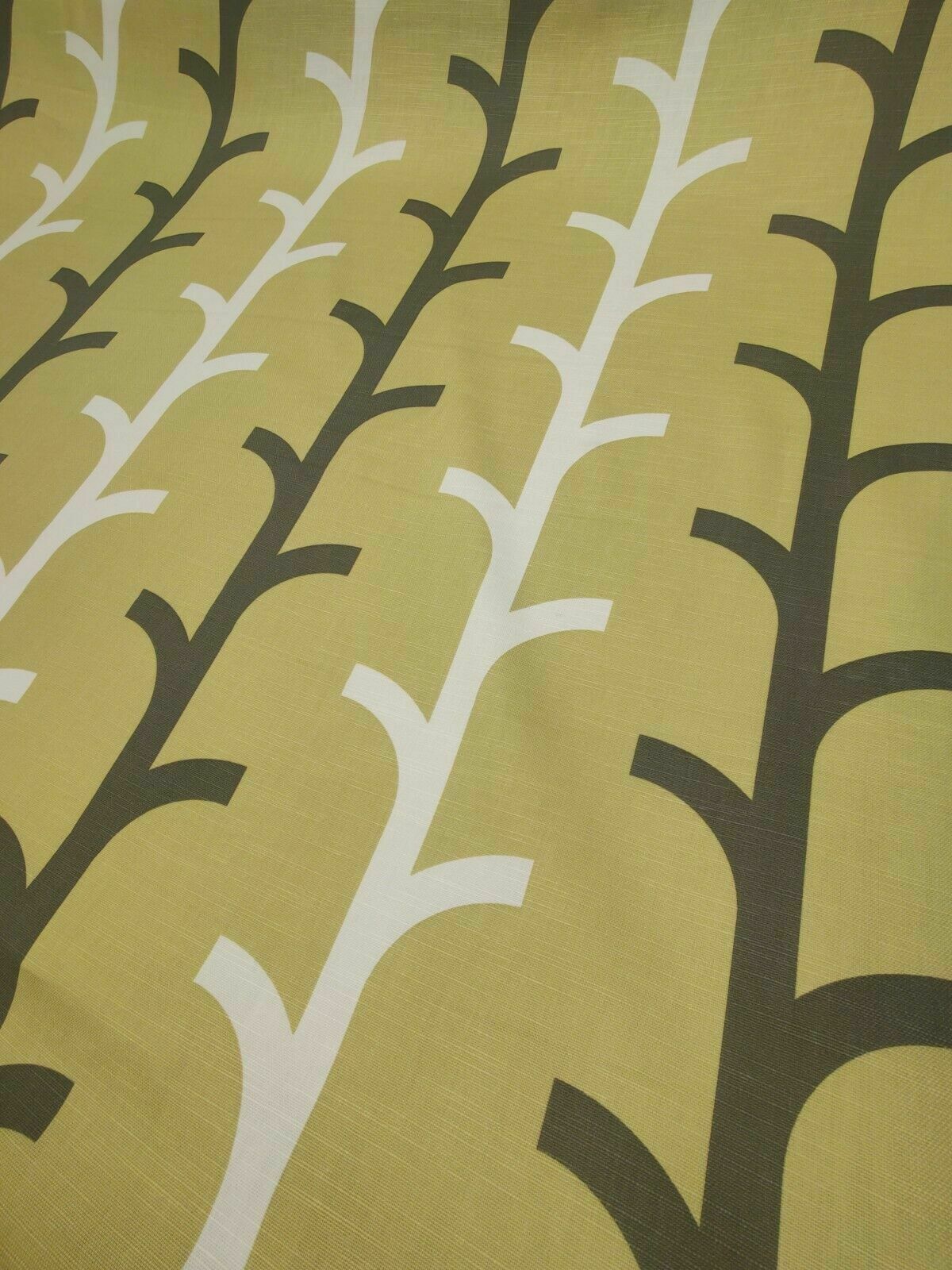 Natasha Marshall Beanstalk Ochre Curtain Upholstery Fabric By The Metre