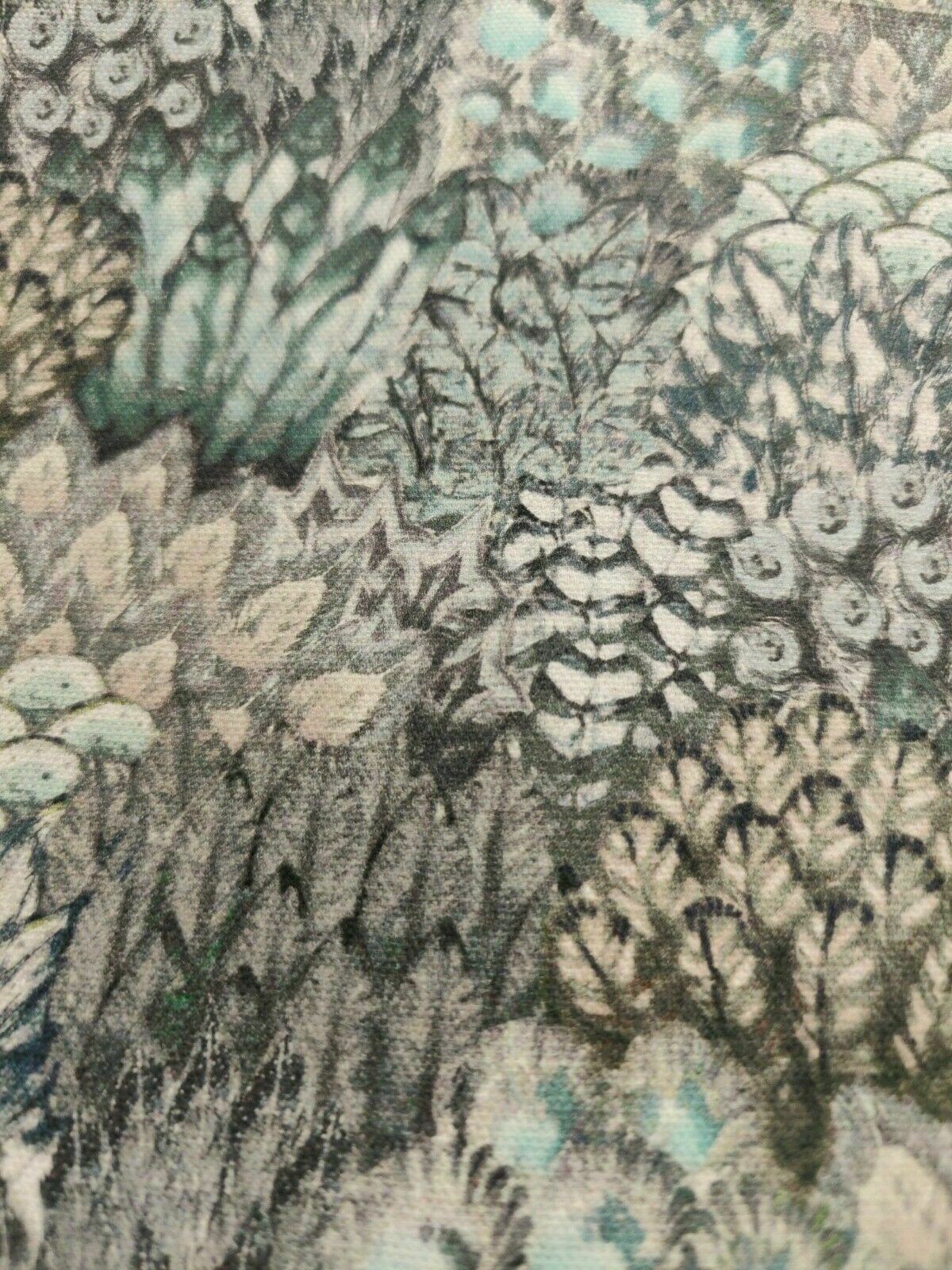 Art Of The Loom Peacock Pearl Curtain Upholstery Fabric Per Metre