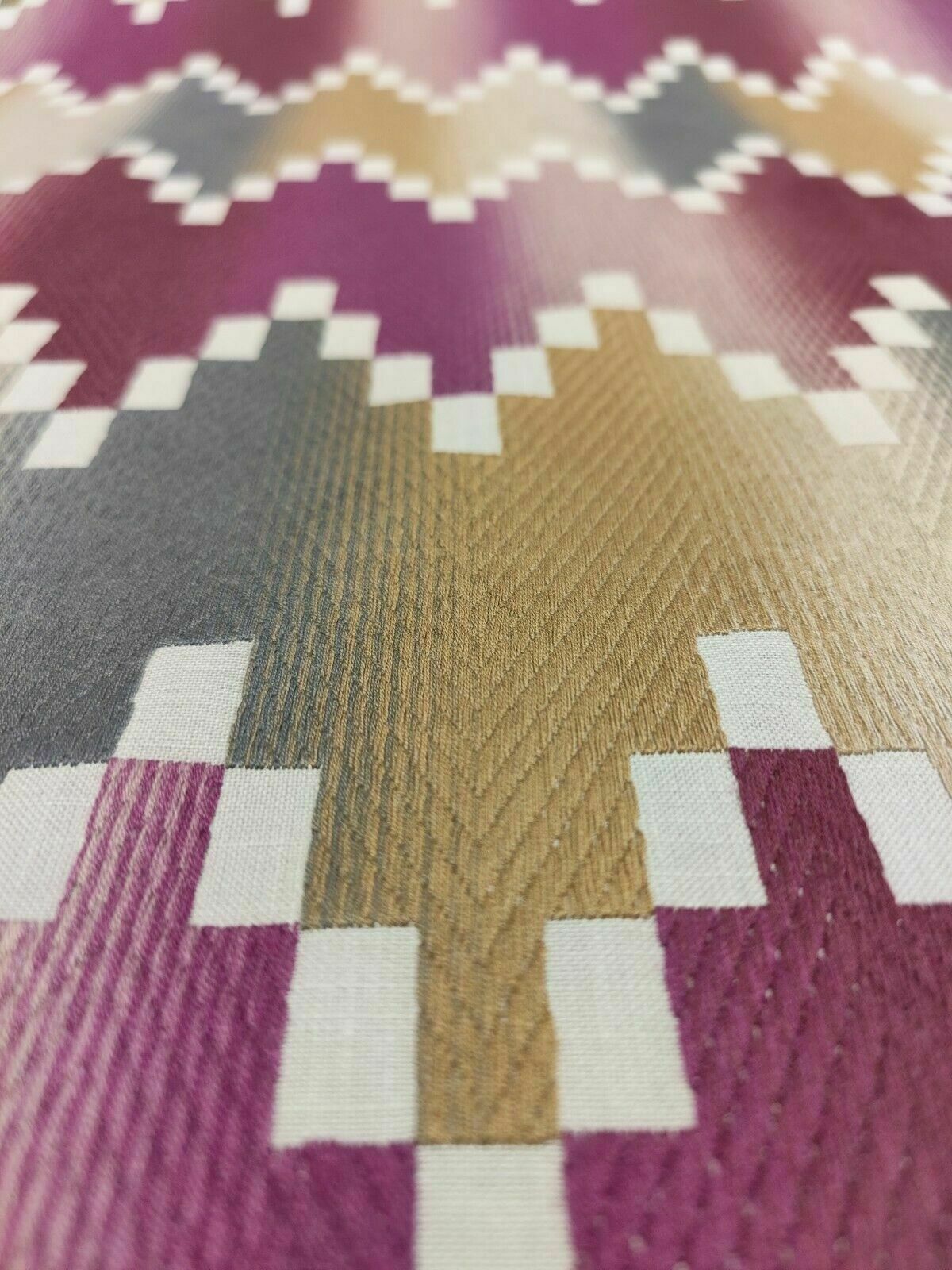 Sanderson Molimo Cerise/Honey Curtain Upholstery Fabric Per Metre