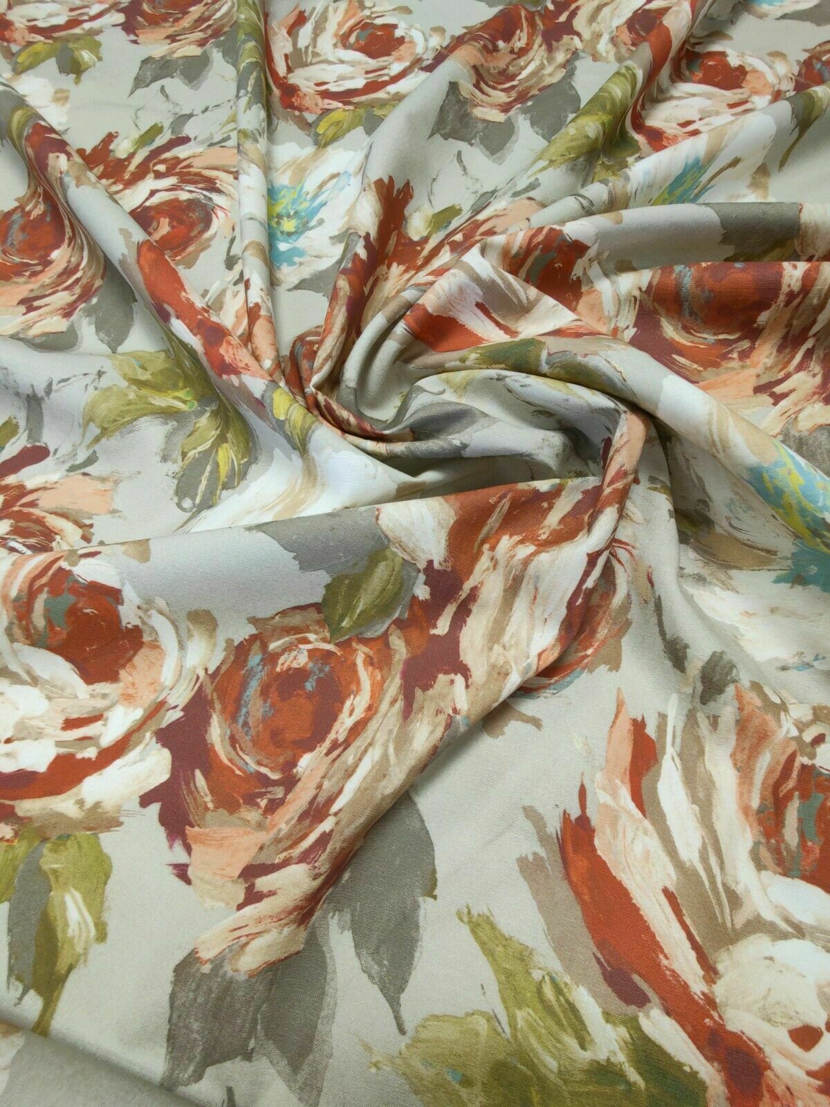 Edinburgh Weavers Seraphine Russet Curtain Fabric By The Metre