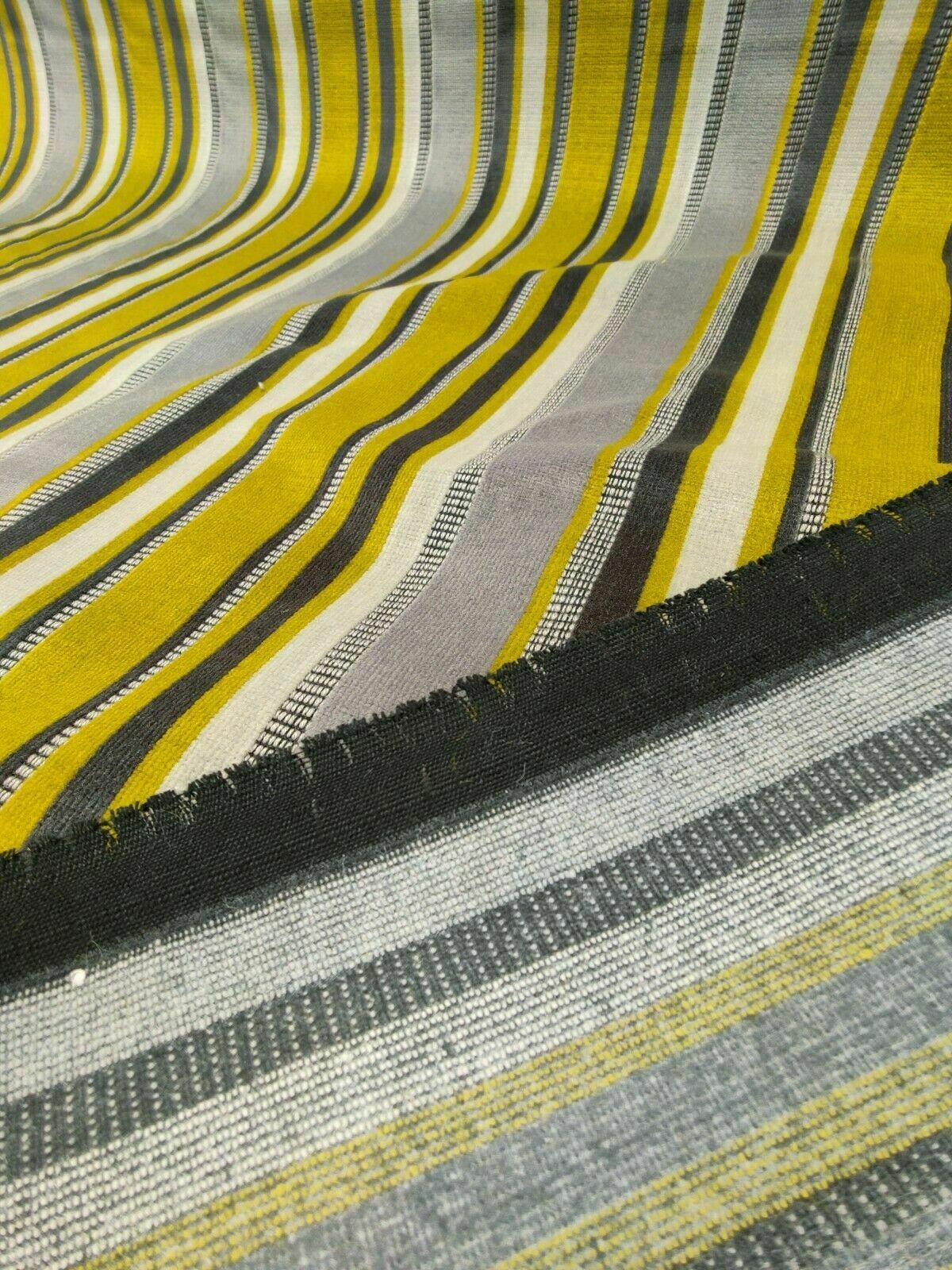 Panaz Ravello Citrus/Charcoal Upholstery Fabric Per Metre