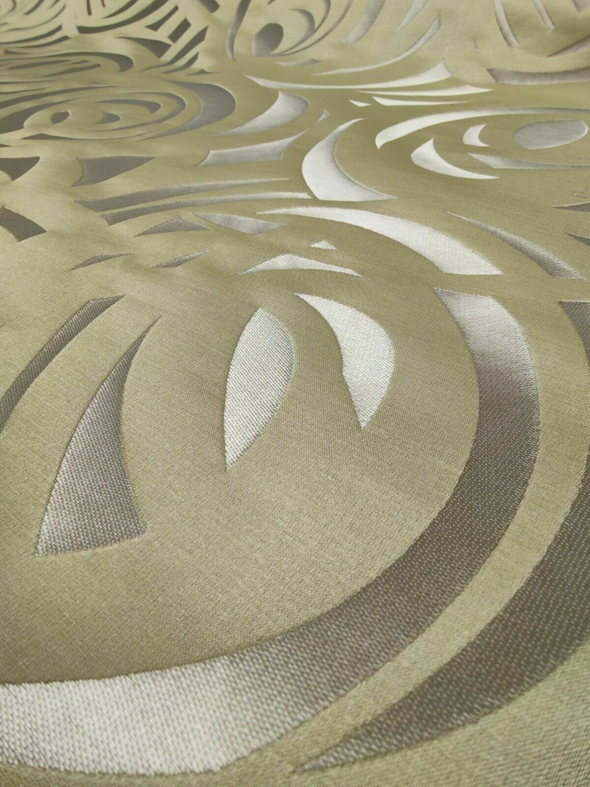 Harlequin Vortex Silver & Apple Curtain Fabric By The Metre