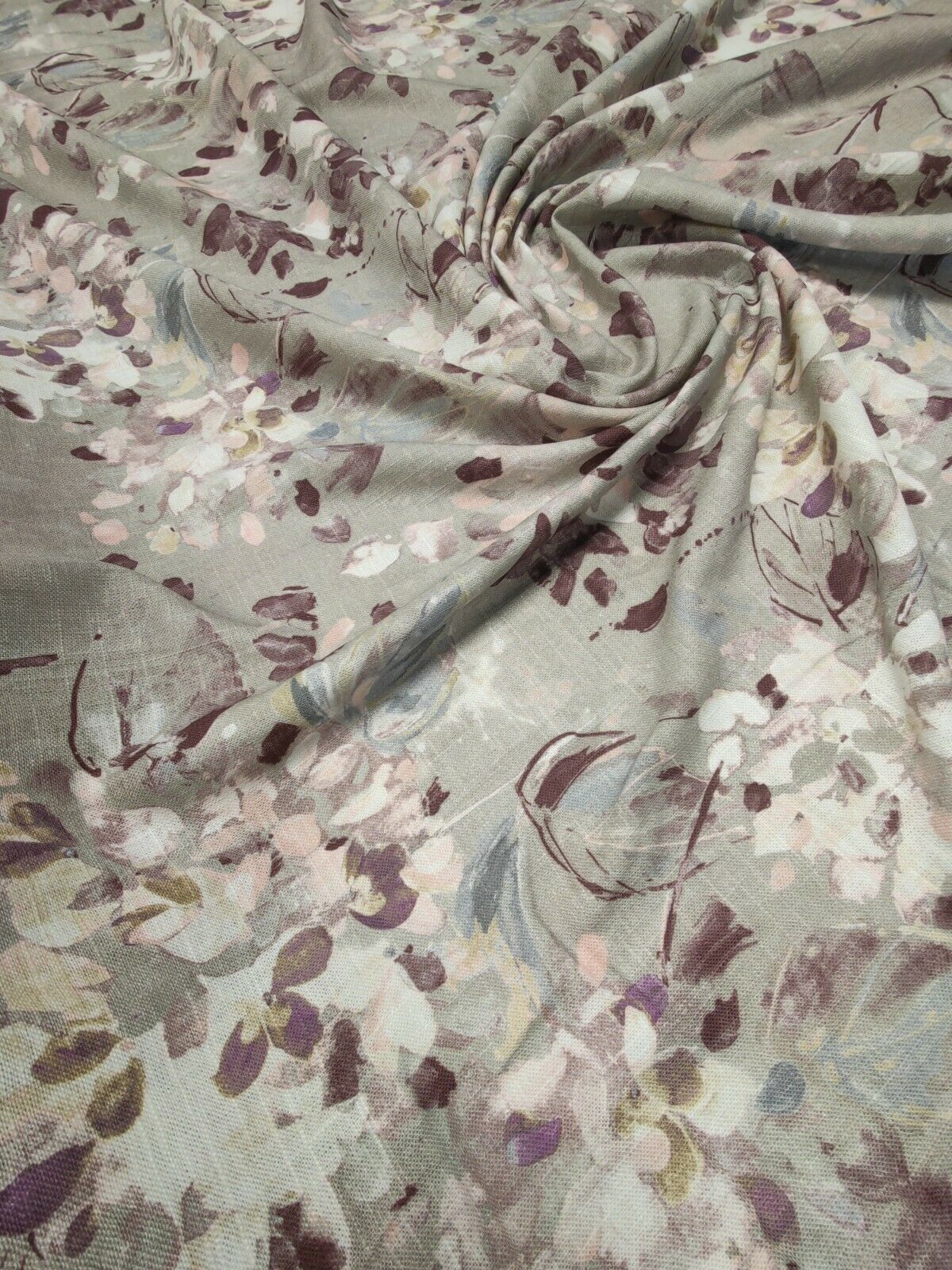 Edinburgh Weavers Ortenisa Purple Curtain Fabric Per Metre