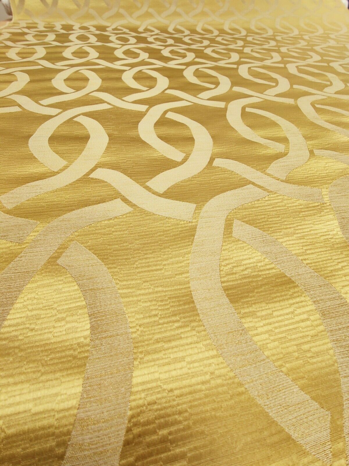 Ashley Wilde Breuer Ochre Gold Upholstery Fabric 4 Metres