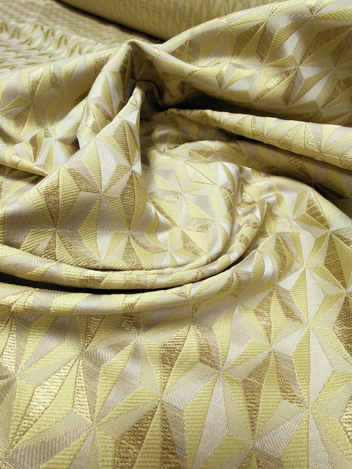 Edinburgh Weavers Delaunay Lime FR Curtain Fabric By The Metre