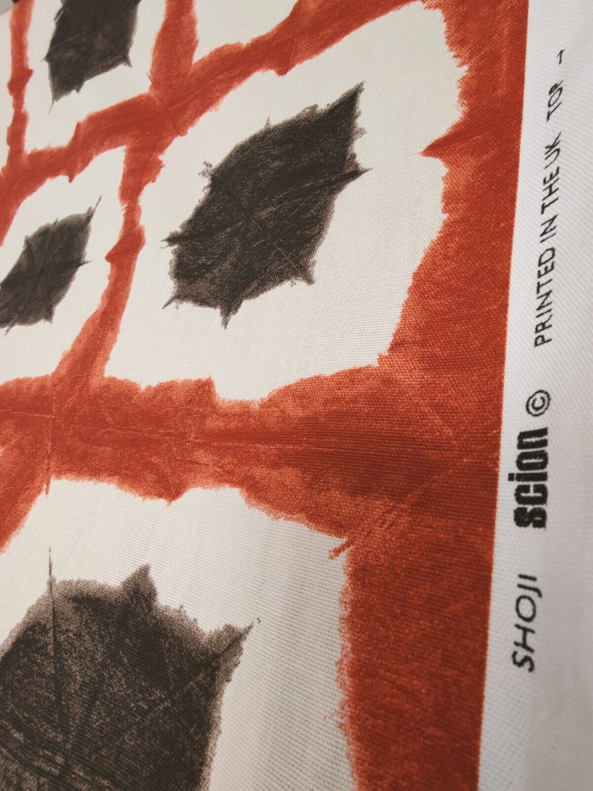 Scion Shoji Terracotta/Chocolate Curtain Fabric By The Metre