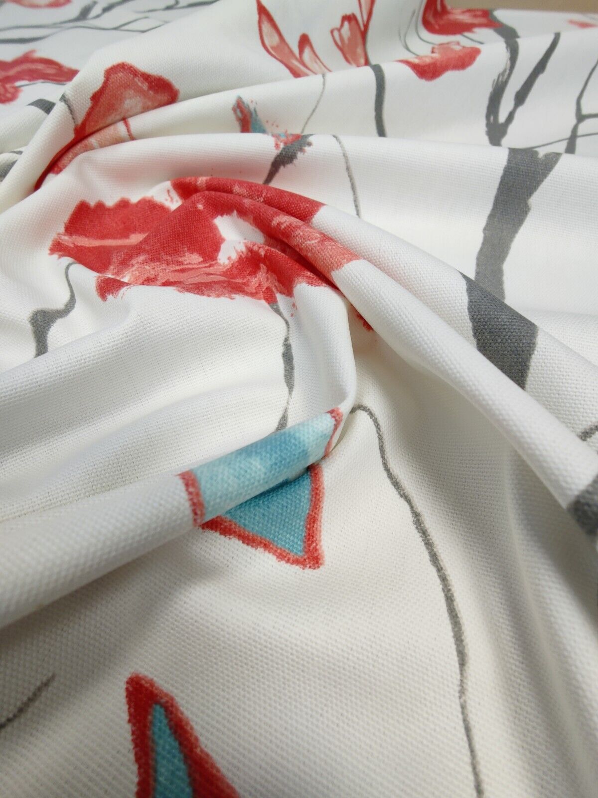 Scion Celandine Cream/Tabasco Curtain Upholstery Fabric By The Metre