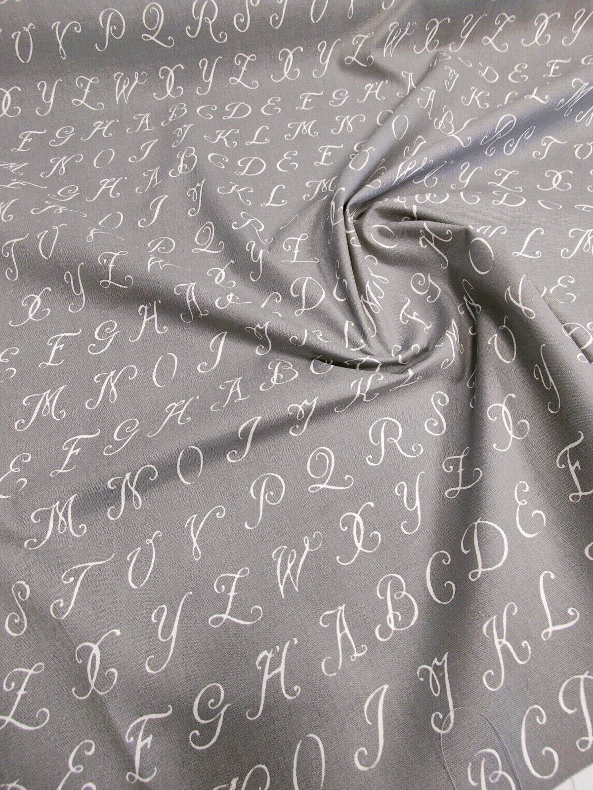 Studio G ABC Grey Curtain Fabric By The Metre