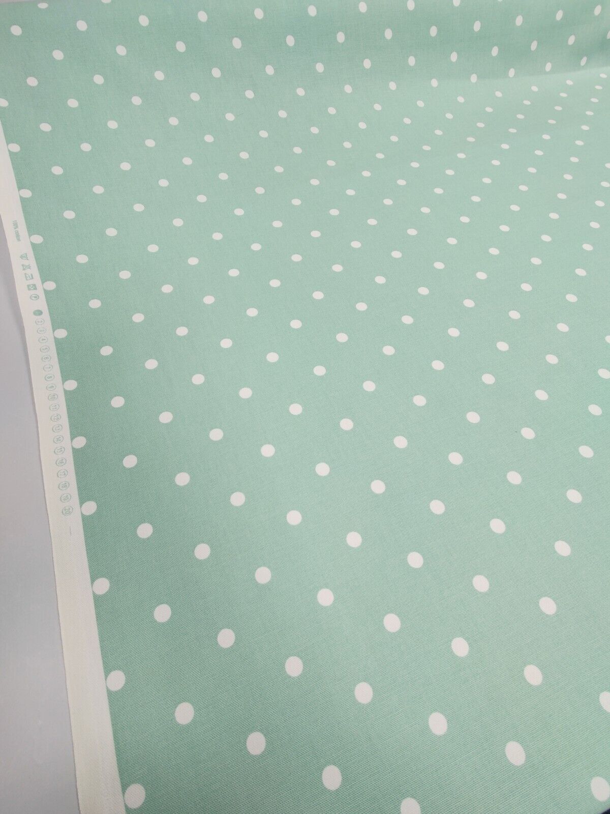 Studio G Dotty Green Curtain Fabric By The Metre