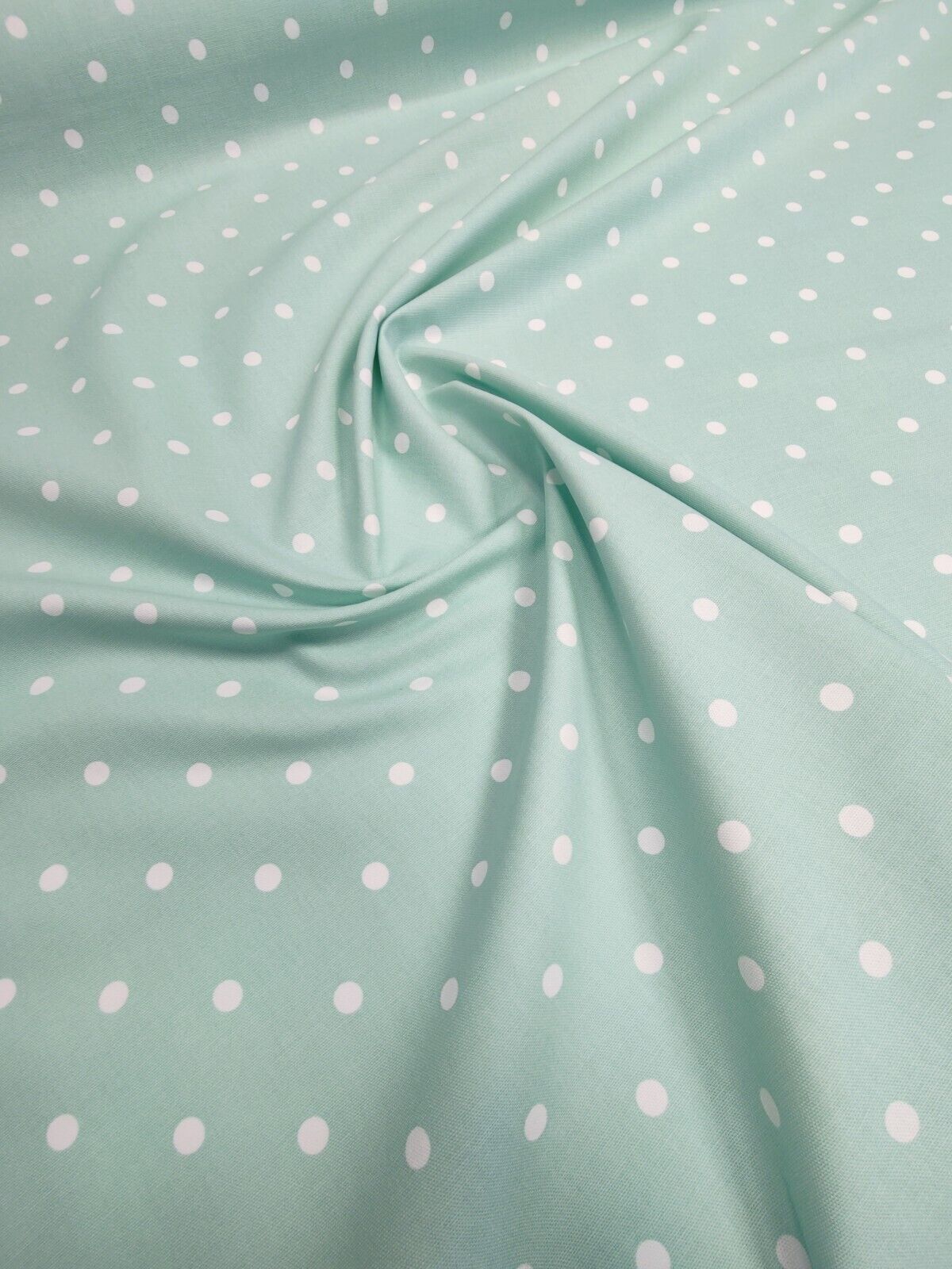 Studio G Dotty Green Curtain Fabric By The Metre