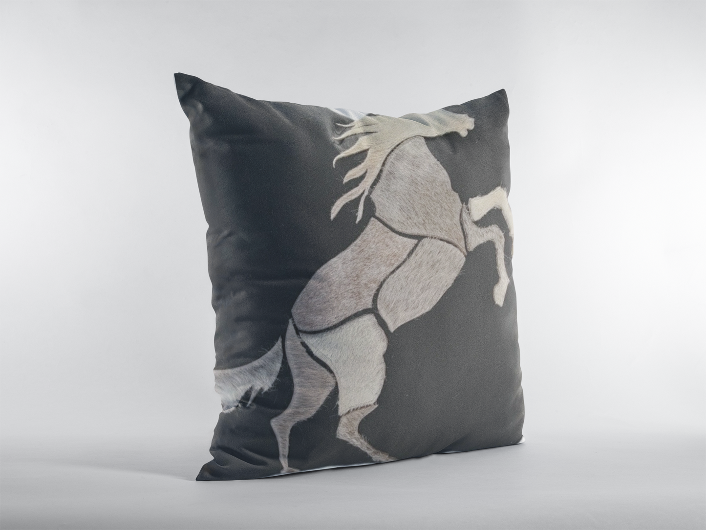 Behrens Horse Hairon Black 18" / 45cm Cushion Cover