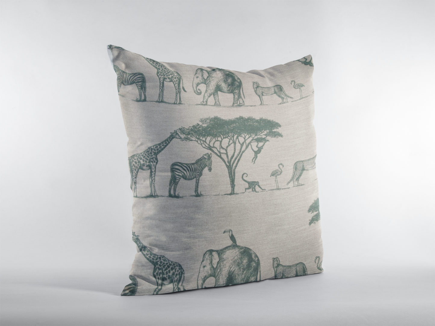 Art Of The Loom Exodus Safari Green 60cm Cushion Cover