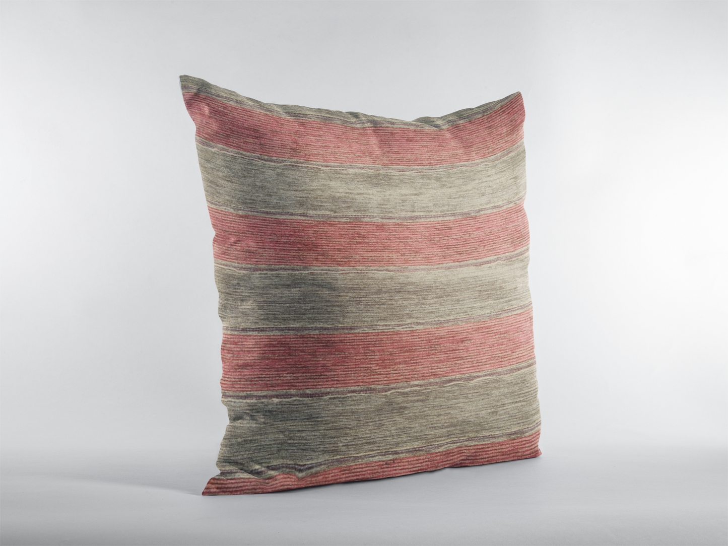 Art of the Loom Kilim Stripe Woven Cushion Cover - Red/Brown Stripes (45/50/60cm)