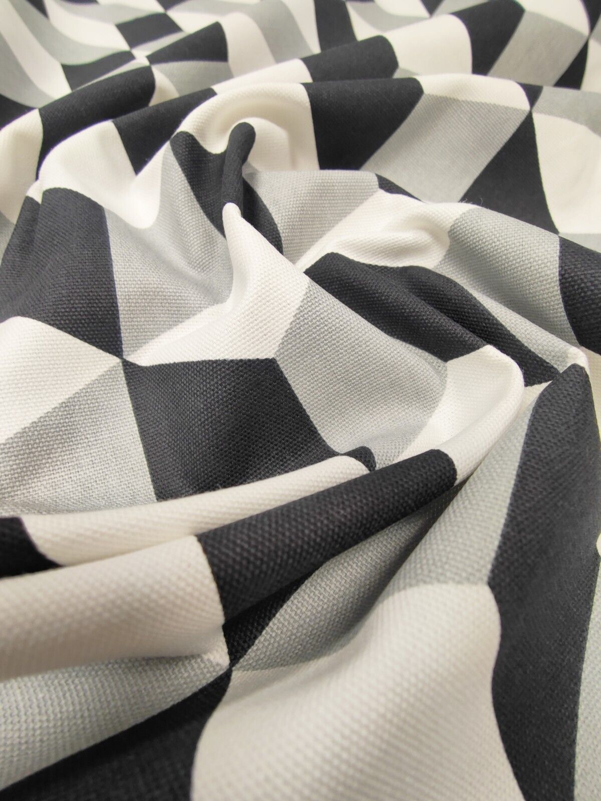 Prestigious Textiles Cube Black Curtain Upholstery Fabric By The Metre