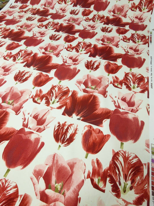 Andrew Martin Jaspar Red Curtain Upholstery Fabric By The Metre