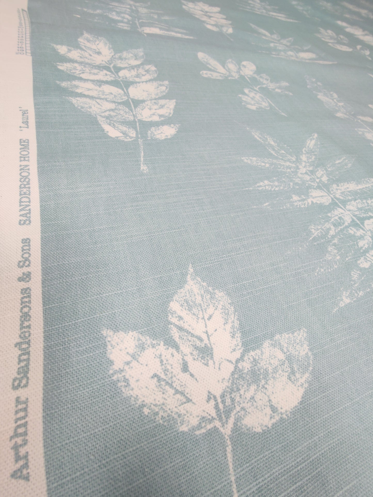 Sanderson Laurel Eggshell Curtain Upholstery Fabric Per Metre