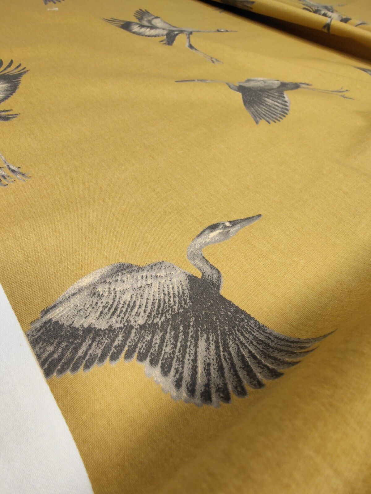 iLiv Cranes Gilt Curtain Upholstery Fabric 2.5 Metres
