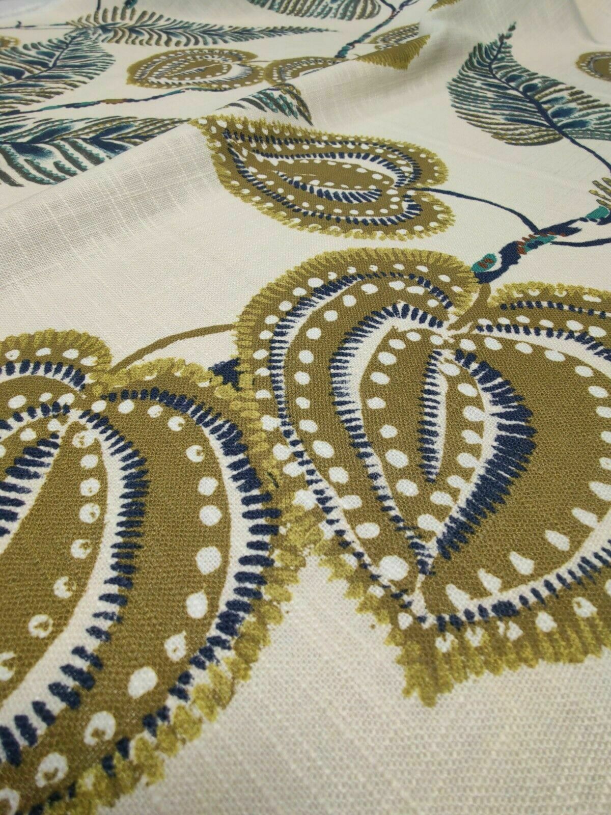 Edinburgh Weavers Mulberry Blue Curtain Fabric 2 Metres